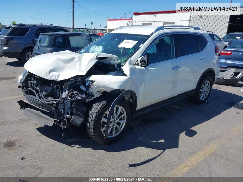 JN8AT2MV9LW143421 2020 Nissan Rogue S/Sv