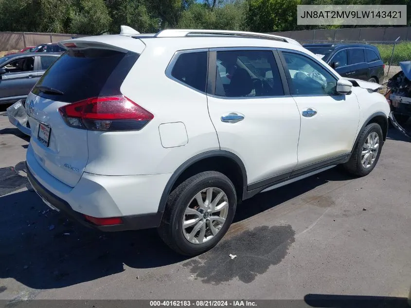 2020 Nissan Rogue S/Sv VIN: JN8AT2MV9LW143421 Lot: 40162183