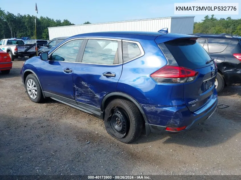 2020 Nissan Rogue S Intelligent Awd VIN: KNMAT2MV0LP532776 Lot: 40173903