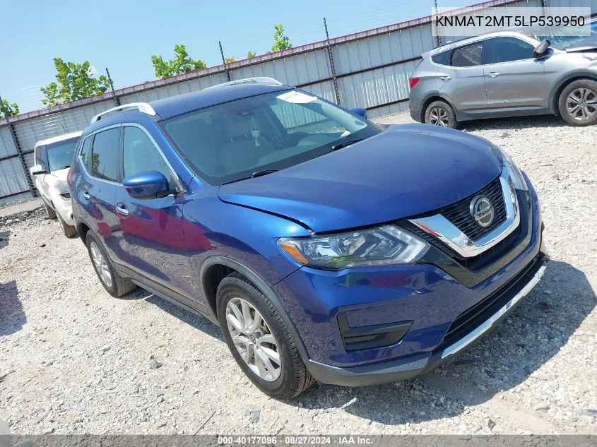 2020 Nissan Rogue Sv Fwd VIN: KNMAT2MT5LP539950 Lot: 40177096