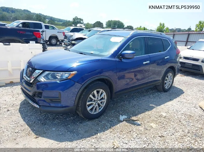 2020 Nissan Rogue Sv Fwd VIN: KNMAT2MT5LP539950 Lot: 40177096