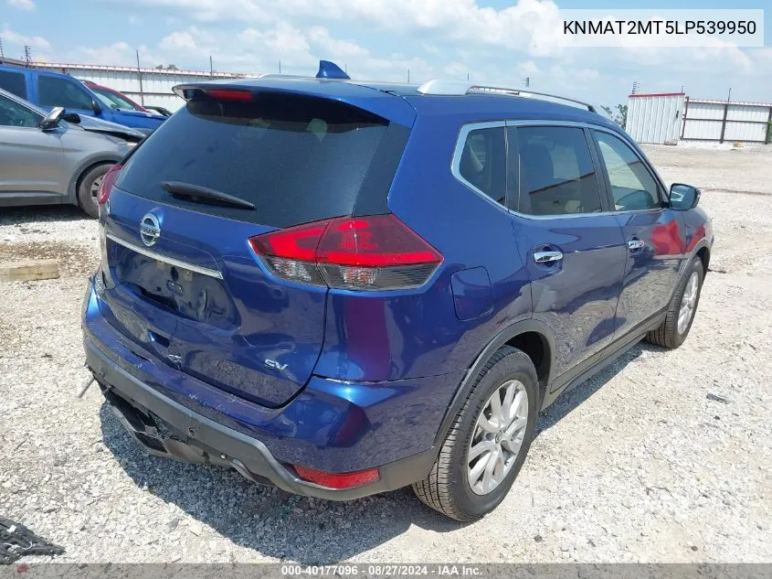 2020 Nissan Rogue Sv Fwd VIN: KNMAT2MT5LP539950 Lot: 40177096