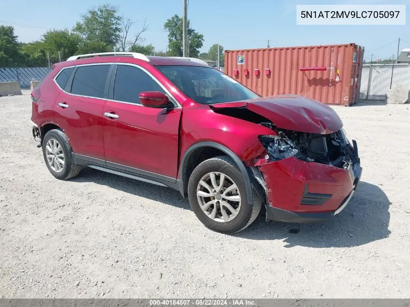 2020 Nissan Rogue Sv Intelligent Awd VIN: 5N1AT2MV9LC705097 Lot: 40184507