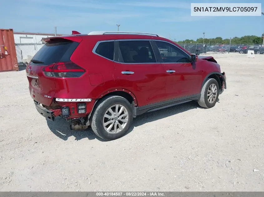 2020 Nissan Rogue Sv Intelligent Awd VIN: 5N1AT2MV9LC705097 Lot: 40184507