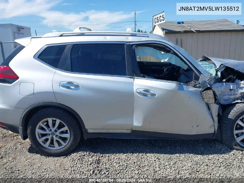 2020 Nissan Rogue Sv Intelligent Awd VIN: JN8AT2MV5LW135512 Lot: 40185784