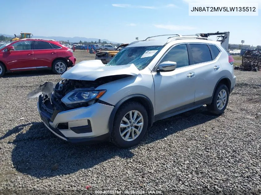 2020 Nissan Rogue Sv Intelligent Awd VIN: JN8AT2MV5LW135512 Lot: 40185784