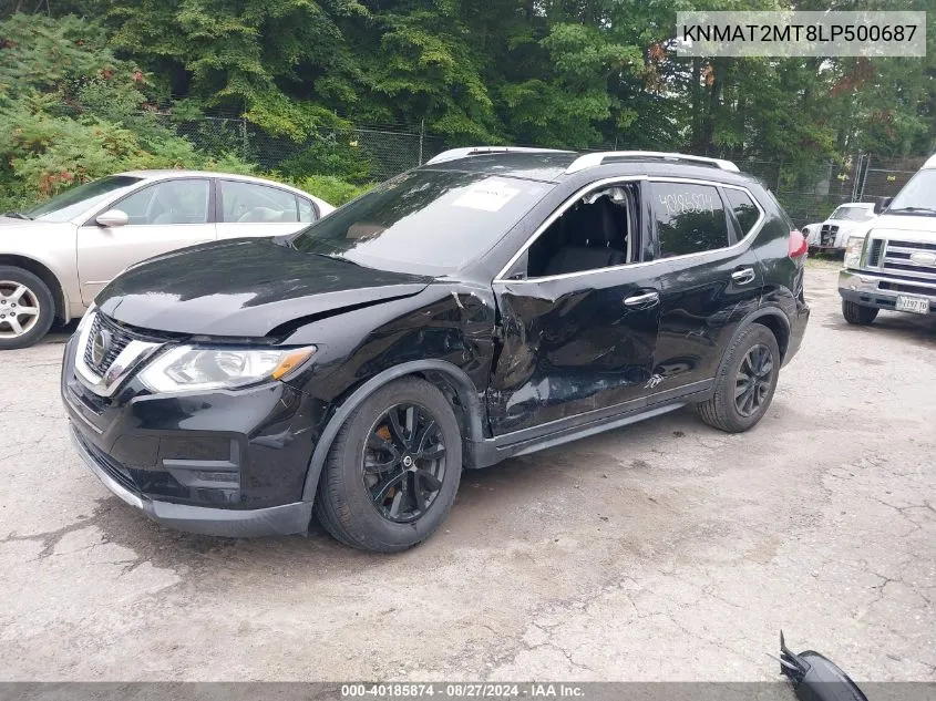 2020 Nissan Rogue Sv Fwd VIN: KNMAT2MT8LP500687 Lot: 40185874