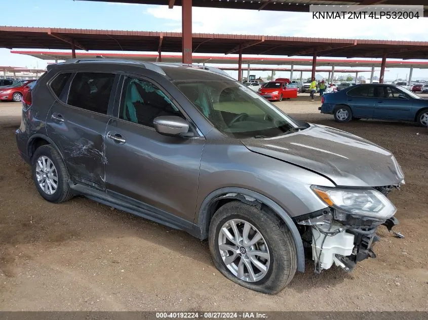 2020 Nissan Rogue Sv Fwd VIN: KNMAT2MT4LP532004 Lot: 40192224