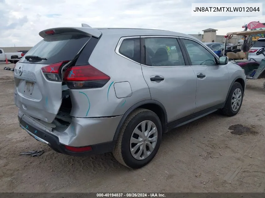 JN8AT2MTXLW012044 2020 Nissan Rogue S Fwd