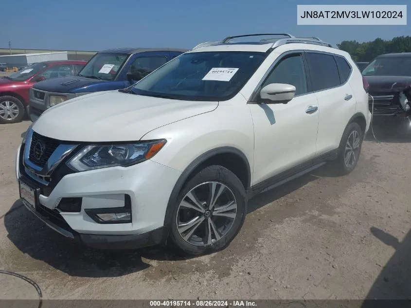 JN8AT2MV3LW102024 2020 Nissan Rogue Sv Intelligent Awd