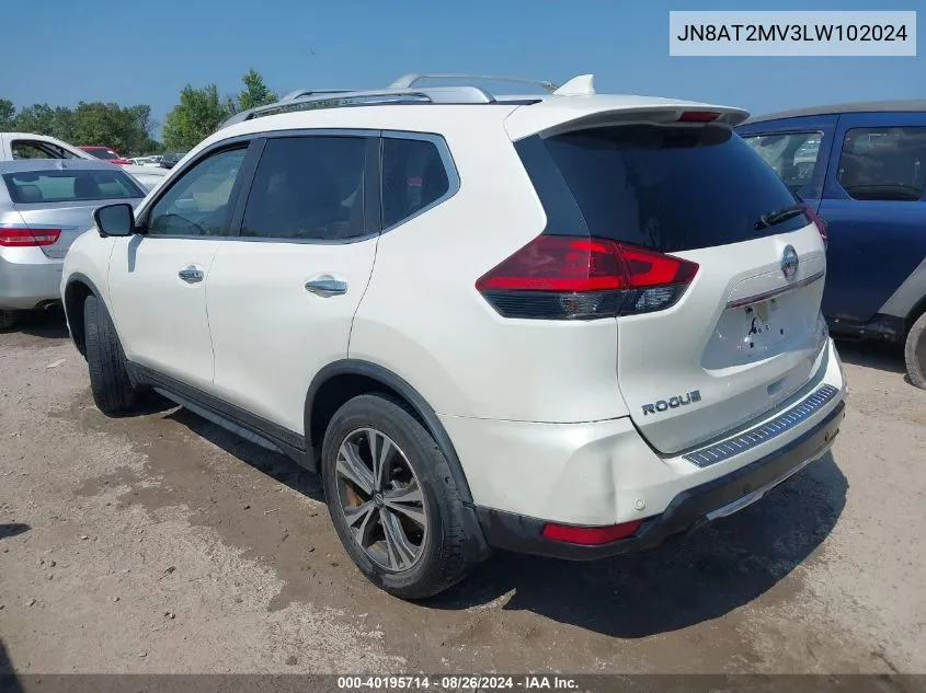 JN8AT2MV3LW102024 2020 Nissan Rogue Sv Intelligent Awd