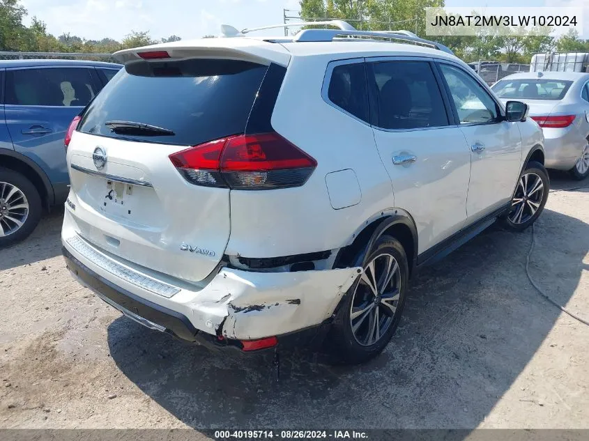 2020 Nissan Rogue Sv Intelligent Awd VIN: JN8AT2MV3LW102024 Lot: 40195714