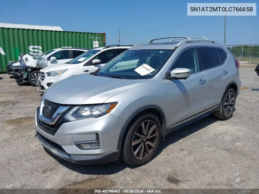 2020 Nissan Rogue Sl Fwd VIN: 5N1AT2MT0LC766658 Lot: 40196482