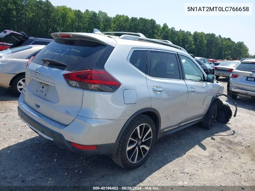 2020 Nissan Rogue Sl Fwd VIN: 5N1AT2MT0LC766658 Lot: 40196482