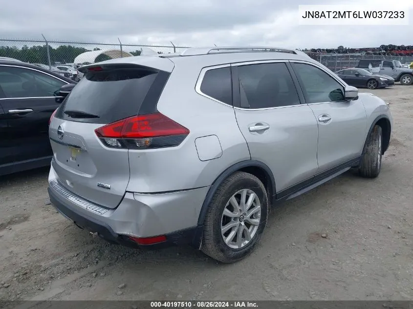 2020 Nissan Rogue S Fwd VIN: JN8AT2MT6LW037233 Lot: 40197510