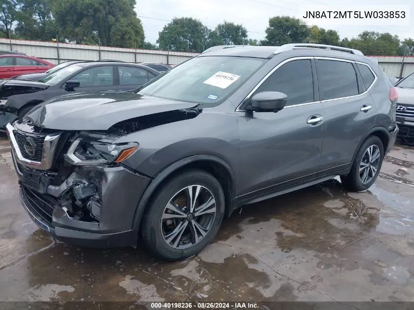 2020 Nissan Rogue Sv Fwd VIN: JN8AT2MT5LW033853 Lot: 40198236