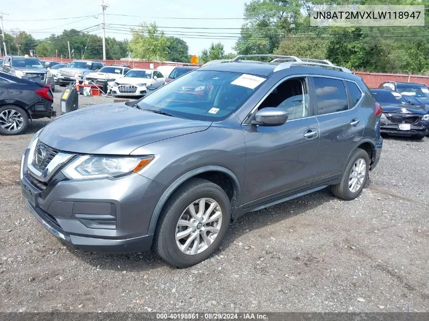 2020 Nissan Rogue Sv Intelligent Awd VIN: JN8AT2MVXLW118947 Lot: 40198561