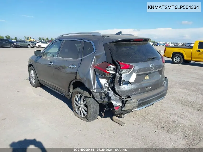 KNMAT2MT6LP504334 2020 Nissan Rogue Sv Fwd