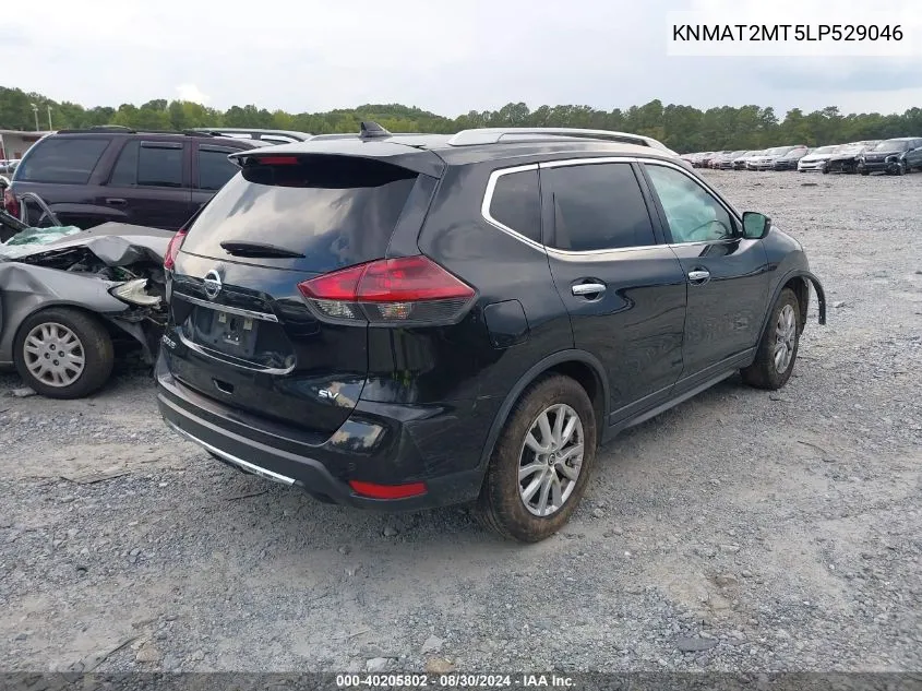 2020 Nissan Rogue Sv Fwd VIN: KNMAT2MT5LP529046 Lot: 40205802