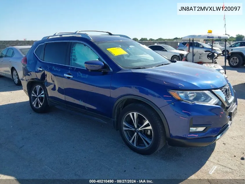 2020 Nissan Rogue Sv Intelligent Awd VIN: JN8AT2MVXLW120097 Lot: 40210490