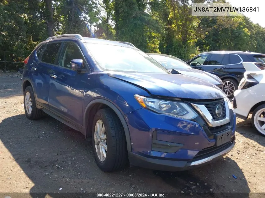 JN8AT2MV7LW136841 2020 Nissan Rogue S Intelligent Awd