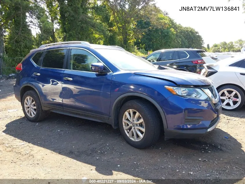 JN8AT2MV7LW136841 2020 Nissan Rogue S Intelligent Awd