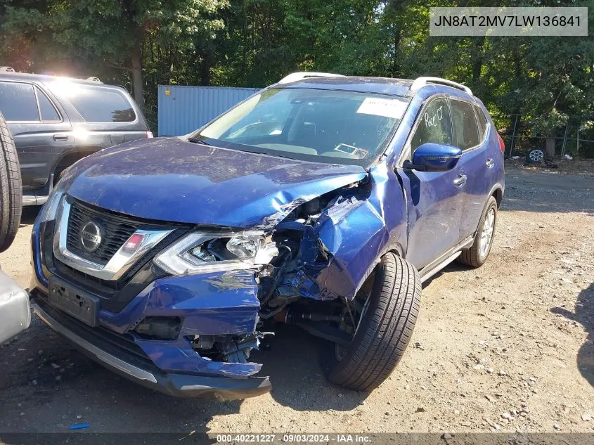 JN8AT2MV7LW136841 2020 Nissan Rogue S Intelligent Awd