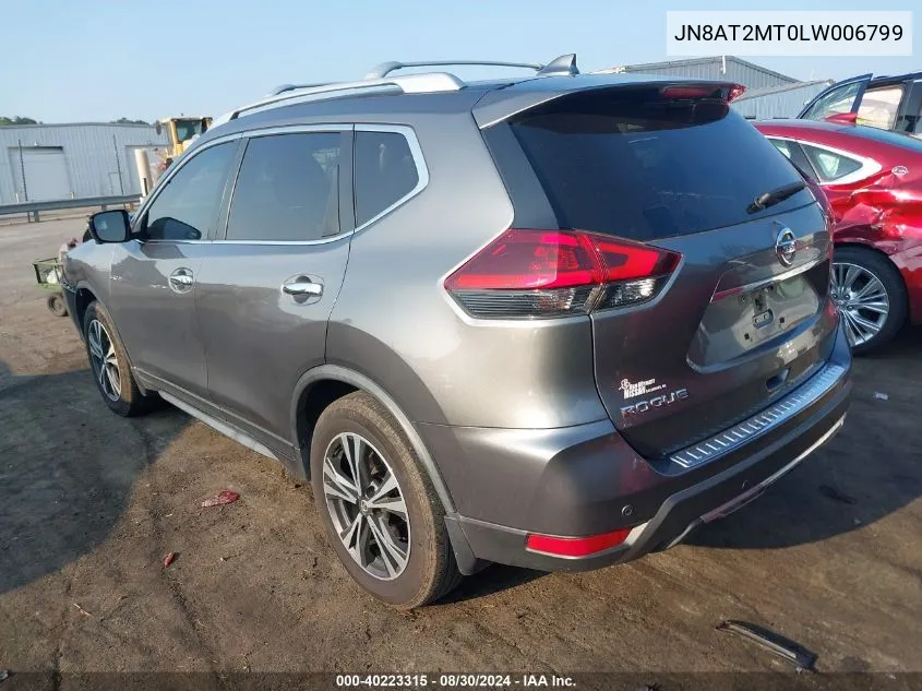 2020 Nissan Rogue Sv Fwd VIN: JN8AT2MT0LW006799 Lot: 40223315