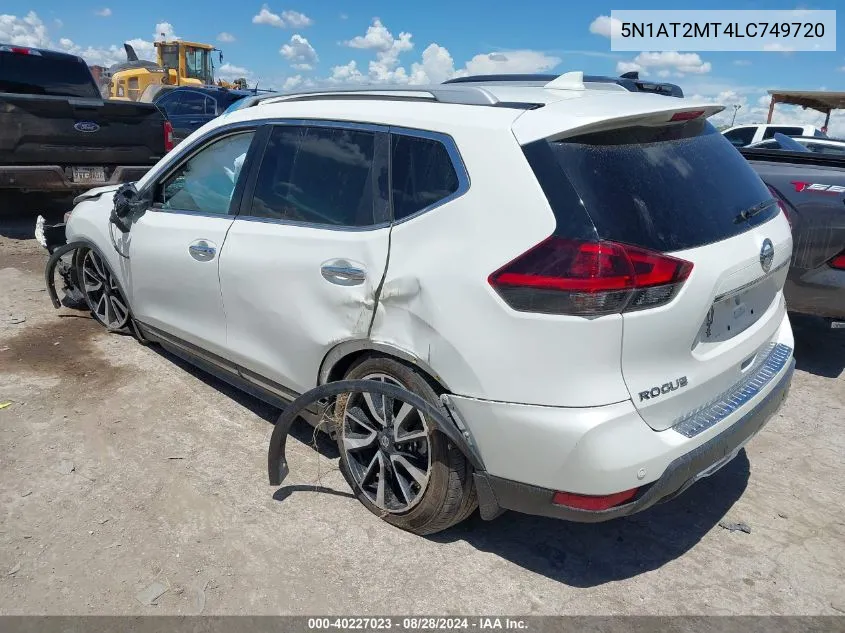 2020 Nissan Rogue Sl Fwd VIN: 5N1AT2MT4LC749720 Lot: 40227023