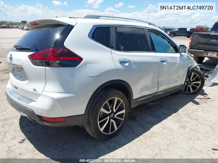 2020 Nissan Rogue Sl Fwd VIN: 5N1AT2MT4LC749720 Lot: 40227023