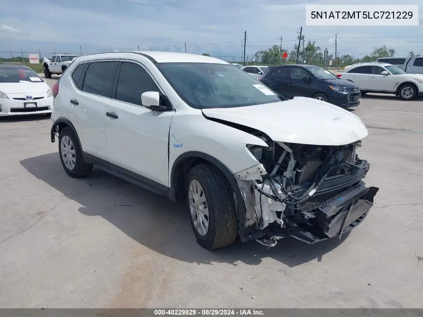 2020 Nissan Rogue S Fwd VIN: 5N1AT2MT5LC721229 Lot: 40229829