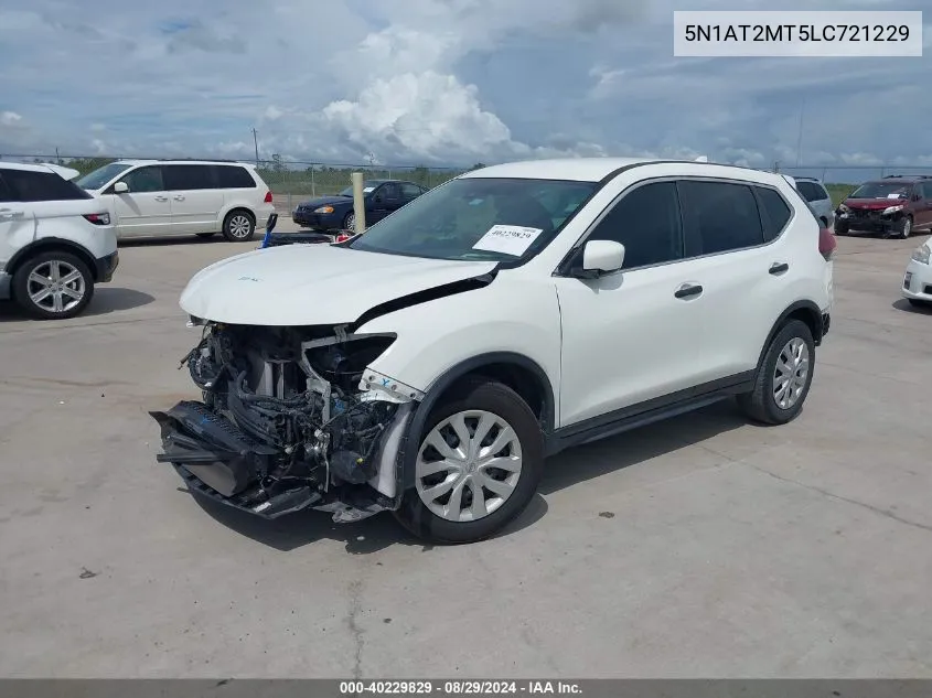 2020 Nissan Rogue S Fwd VIN: 5N1AT2MT5LC721229 Lot: 40229829