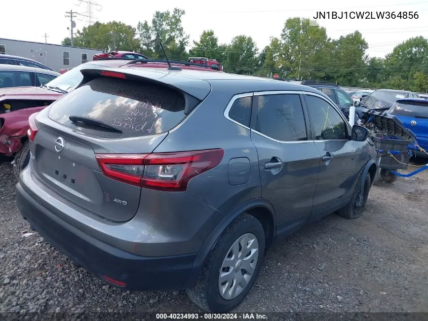 JN1BJ1CW2LW364856 2020 Nissan Rogue Sport S Awd Xtronic Cvt