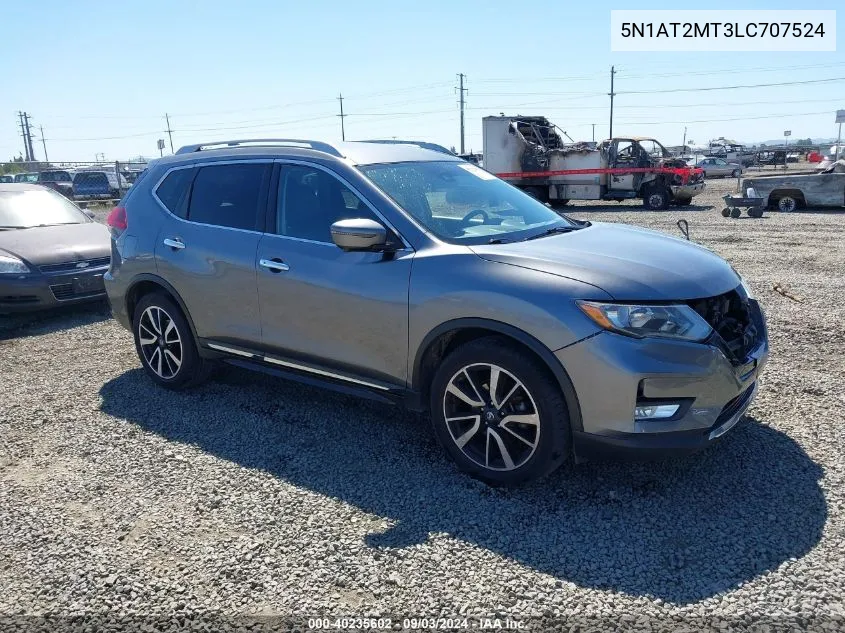 2020 Nissan Rogue Sl Fwd VIN: 5N1AT2MT3LC707524 Lot: 40235602