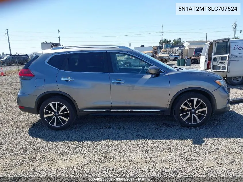 2020 Nissan Rogue Sl Fwd VIN: 5N1AT2MT3LC707524 Lot: 40235602