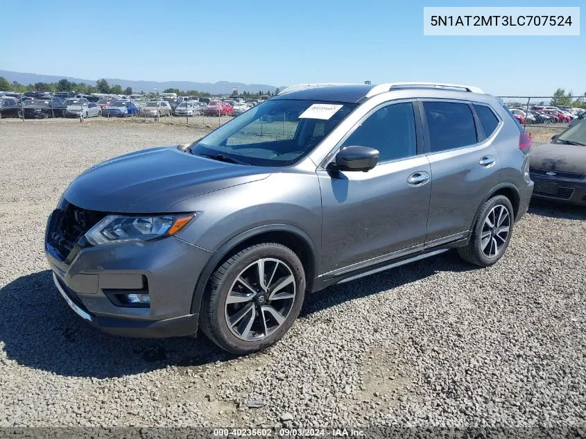 2020 Nissan Rogue Sl Fwd VIN: 5N1AT2MT3LC707524 Lot: 40235602