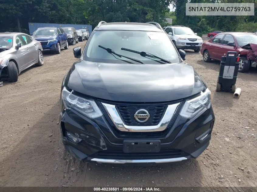 2020 Nissan Rogue S/Sl/Sv VIN: 5N1AT2MV4LC759763 Lot: 40238501