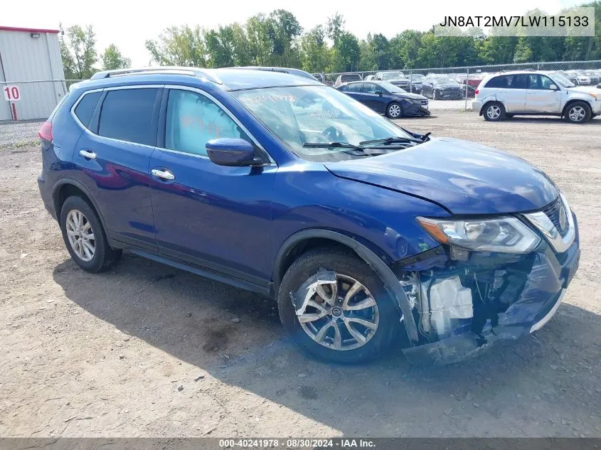 2020 Nissan Rogue Sv Intelligent Awd VIN: JN8AT2MV7LW115133 Lot: 40241978