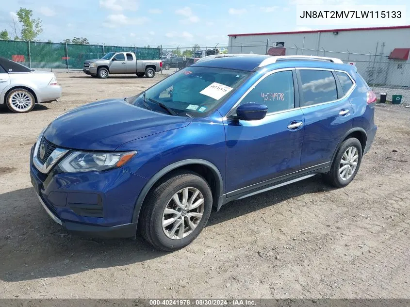 2020 Nissan Rogue Sv Intelligent Awd VIN: JN8AT2MV7LW115133 Lot: 40241978