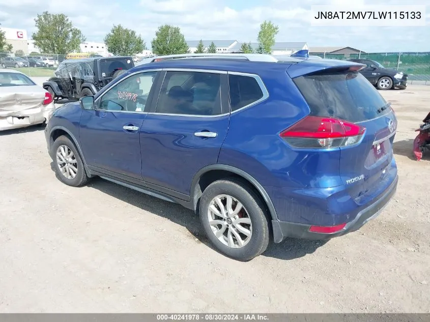 JN8AT2MV7LW115133 2020 Nissan Rogue Sv Intelligent Awd