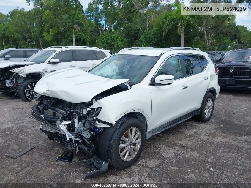 2020 Nissan Rogue Sv Fwd VIN: KNMAT2MT5LP524039 Lot: 40250734