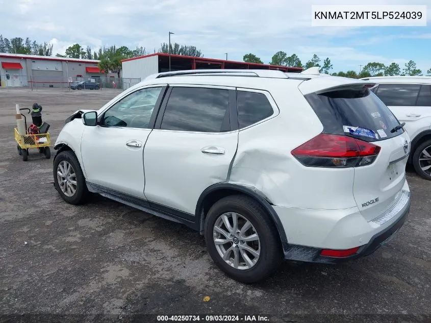 KNMAT2MT5LP524039 2020 Nissan Rogue Sv Fwd