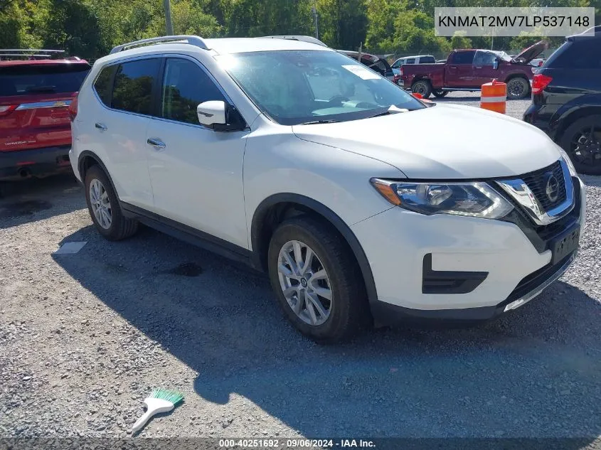 2020 Nissan Rogue Sv Intelligent Awd VIN: KNMAT2MV7LP537148 Lot: 40251692