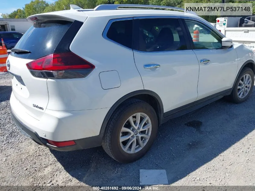 2020 Nissan Rogue Sv Intelligent Awd VIN: KNMAT2MV7LP537148 Lot: 40251692