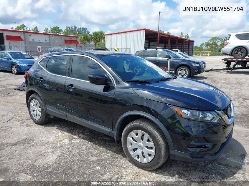 2020 Nissan Rogue Sport S Fwd Xtronic Cvt VIN: JN1BJ1CV0LW551794 Lot: 40255276