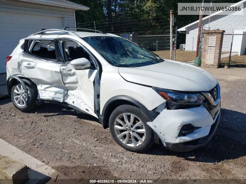 2020 Nissan Rogue Sport Sv Awd Xtronic Cvt VIN: JN1BJ1CW8LW650386 Lot: 40256215