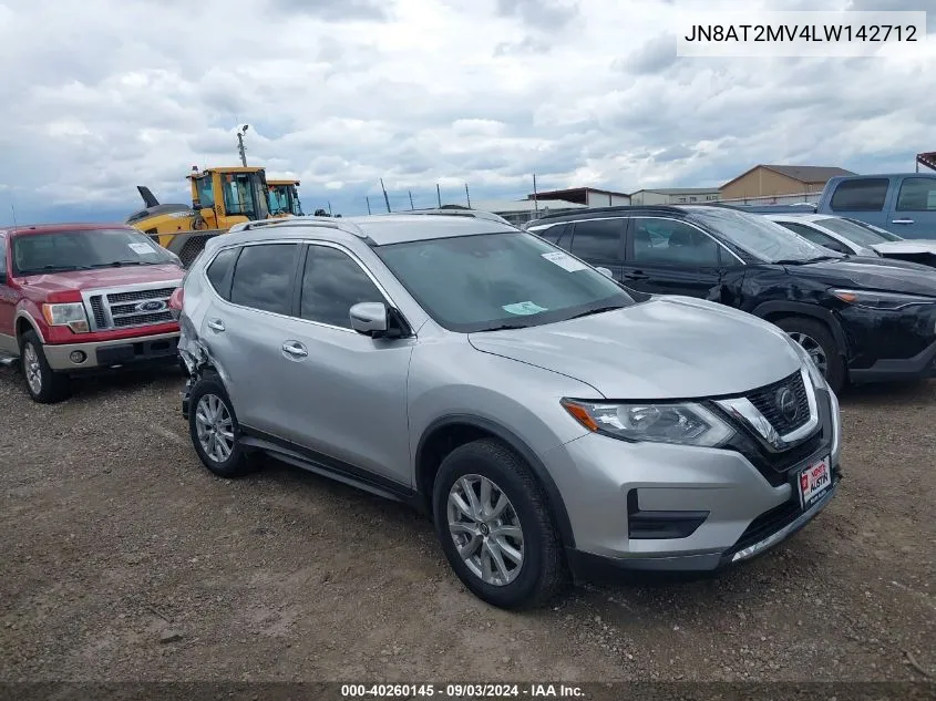 JN8AT2MV4LW142712 2020 Nissan Rogue Sv Intelligent Awd