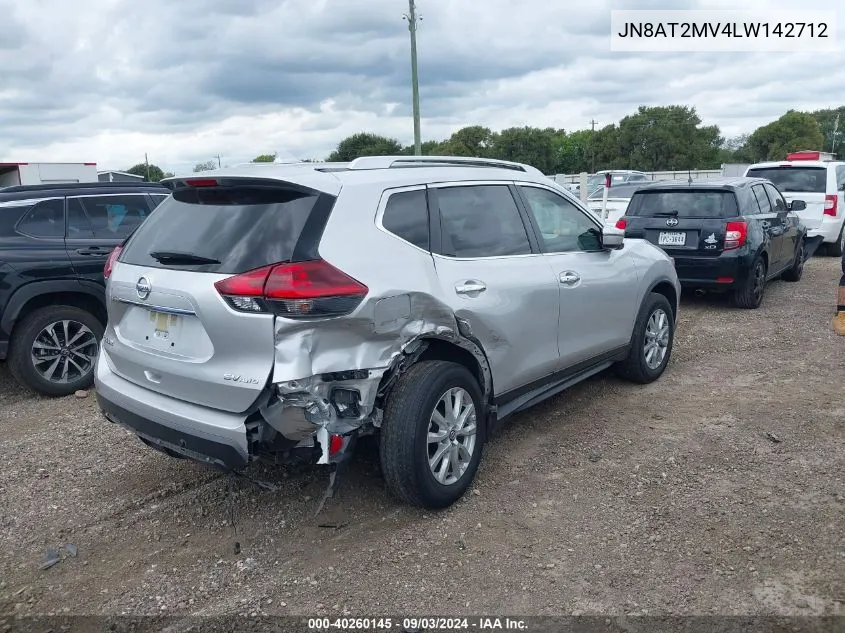 2020 Nissan Rogue Sv Intelligent Awd VIN: JN8AT2MV4LW142712 Lot: 40260145