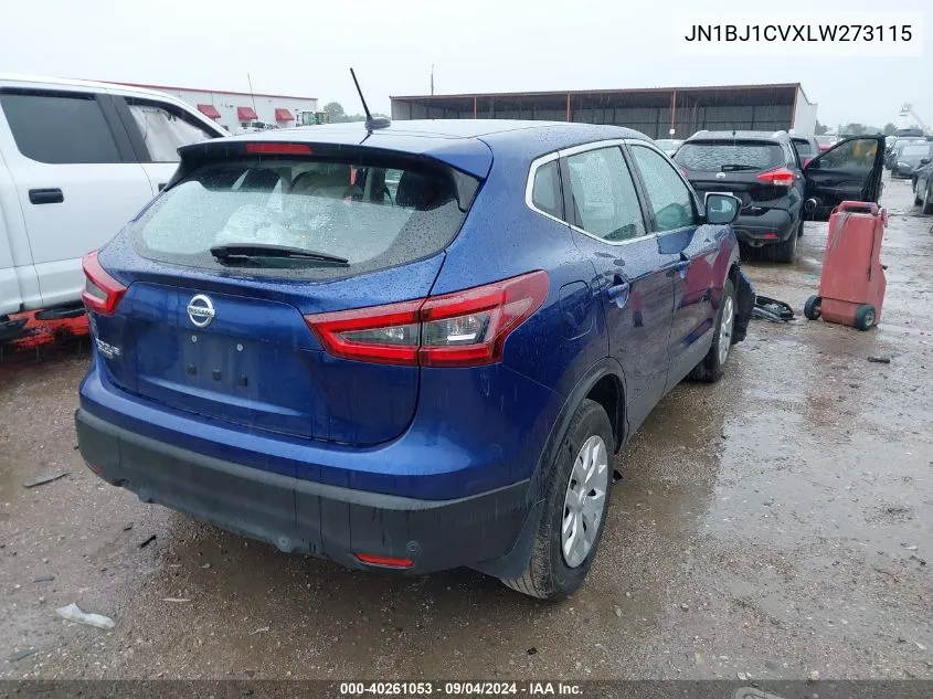 2020 Nissan Rogue Sport S Fwd Xtronic Cvt VIN: JN1BJ1CVXLW273115 Lot: 40261053