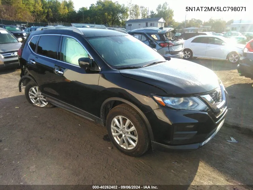 2020 Nissan Rogue S/Sl/Sv VIN: 5N1AT2MV5LC798071 Lot: 40262402